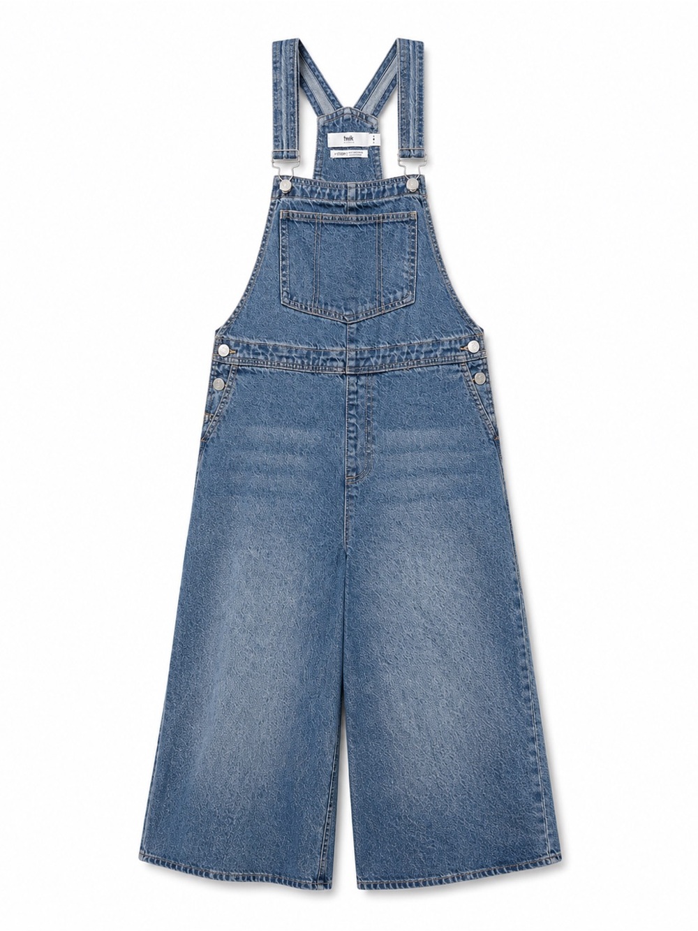 Simons Light Blue Denim Wide-Leg Women's Overalls - Picture 1 of 3